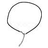 Waxed Cotton Cord Necklace Making MAK-S032-2mm-101-4