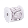 Braided Cowhide Leather Cord NWIR-N005-01R-4mm-2
