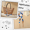 80Pcs 4 Colors Spray Painted Wood Beads WOOD-PA0001-07-5