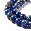 Natural Lapis Lazuli Round Beads Strands X-G-I181-09-6mm-3