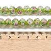 Handmade Foil Lampwork Beads Strands FOIL-S136-001H-4
