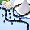 Synthetic Black Stone Beads Strands GSR10mmC044-6