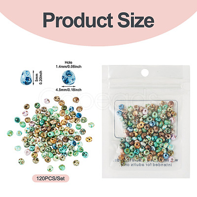Picasso Glass Seed Beads SEED-TADJ0001-05A-1