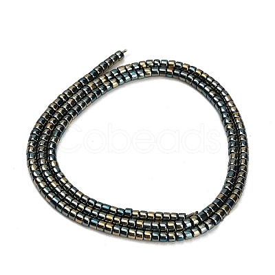 Electroplate Glass Beads Strands GL-CBAA615-01B-1