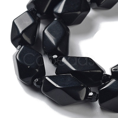 Natural Obsidian Beads Strands G-C182-24-01-1