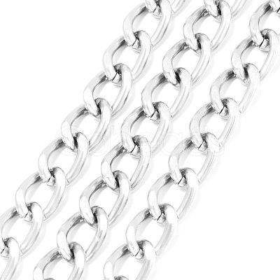 Aluminium Twisted Curb Chains CHA-K001-06S-1