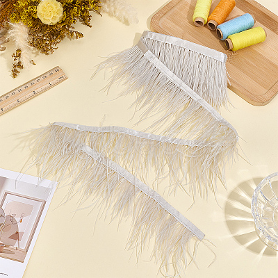 2M Fashion Fibre Imitation Ostrich Feather Trimming DIY-GF0014-47B-1