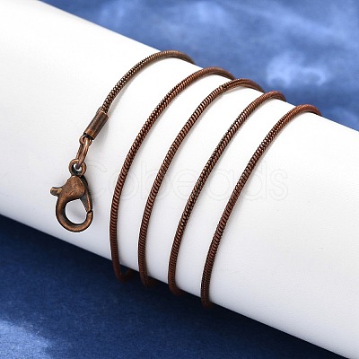 Brass Round Snake Chain Necklace Making LS-KK-F763-07R-1