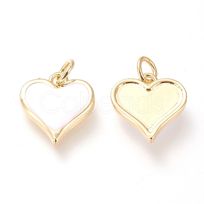 Real 18K Gold Plated Brass Charms X-KK-L006-019A-1