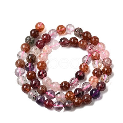 Natural Super Seven Quartz Beads Strands G-D359-B01-6mm-1