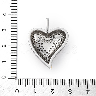 Brass Micro Pave Cubic Zirconia Pendants KK-S510-32GP-04-1