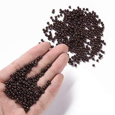 Baking Paint Glass Seed Beads SEED-S002-K18-1