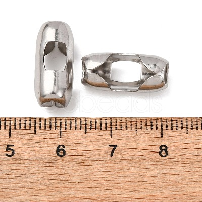 Tarnish Resistant Stainless Steel Ball Chain Connectors STAS-L018B-P-1
