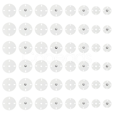 24 Pairs 4 Styles Zinc Alloy Snap Buttons FIND-FG0004-96P-1