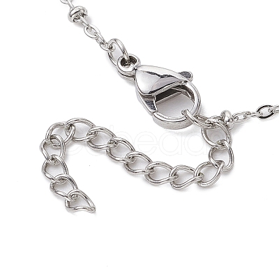 304 Stainless Steel Round Cabochon Setting Bracelets BJEW-JB11090-02-1