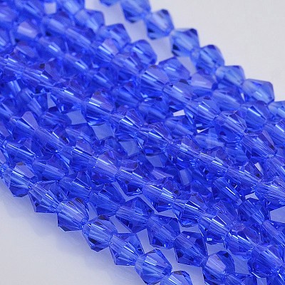 Faceted Bicone Glass Beads Strands LS-EGLA-P017-3mm-10-1