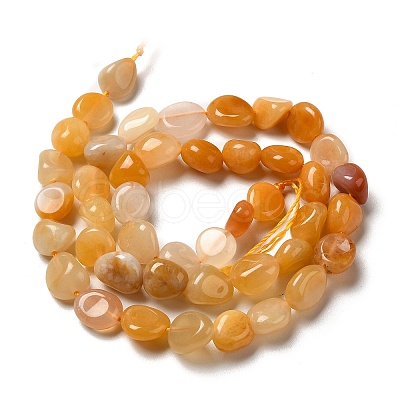 Natural Yellow Aventurine Beads Strands G-I351-B02-1