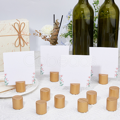 40Pcs Wood Name Card Holder DJEW-FH0011-57-1