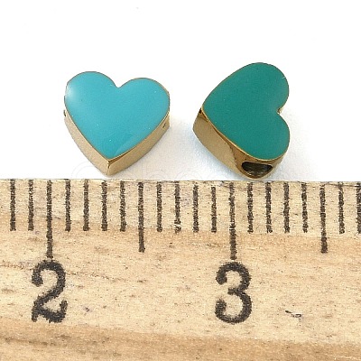 Ion Plating(IP) 304 Stainless Steel Enamel Beads STAS-B075-09G-04-1