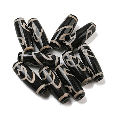 Tibetan Style dZi Beads Strands G-P526-B01-1