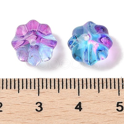 Transparent Spray Paint Glass Beads GLAA-Z011-10C-1