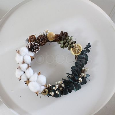 Circle Shape Rattan Vine Branch Wreath Hoop DIY-B022-01A-1