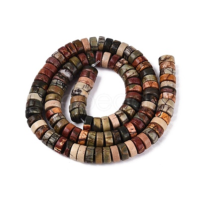 Natural Picasso Jasper/Polychrome Jasper Beads Strands G-N367-03A-08-1