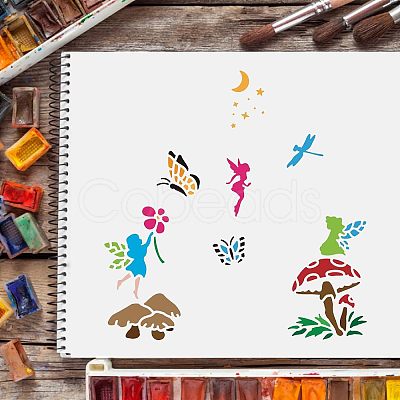Plastic Reusable Drawing Painting Stencils Templates DIY-WH0172-305-1
