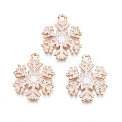 Christmas Style Alloy Enamel Pendants ENAM-Q442-68B-1