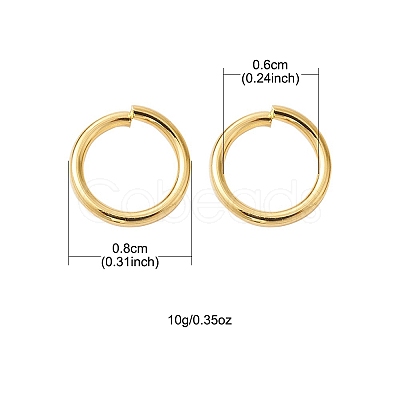 Brass Open Jump Rings KK-FS0001-23B-1