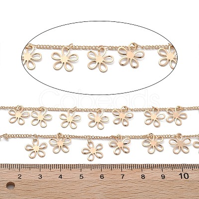 Handmade Brass Flower Chains CHC-L051-01KCG-1
