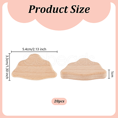 1 Set Unfinished Wooden Chips WOOD-OC0003-98C-1