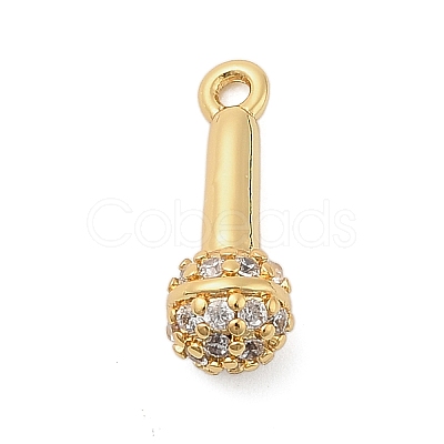 Brass Micro Pave Cubic Zirconia Pendatns KK-I380-04G-1