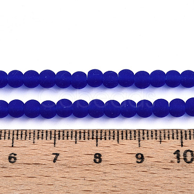 Transparent Glass Beads Strands GLAA-T032-T4mm-MD16-1