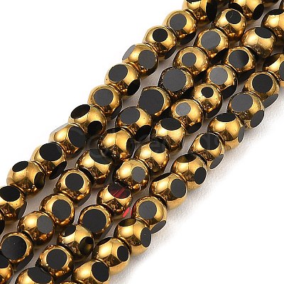 Faceted Electroplate Glass Beads Strands EGLA-P051-03A-G-1