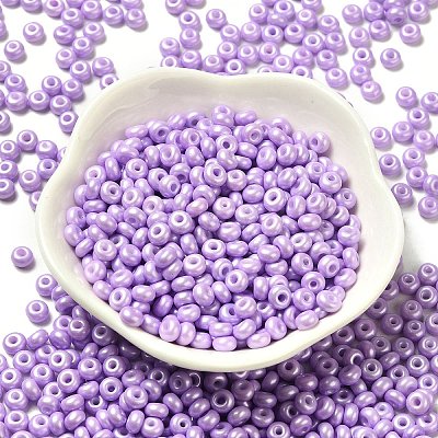 Baking Paint Luster Glass Seed Beads X1-SEED-B001-04A-09-1