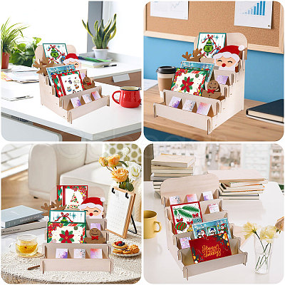 5-Tier Wood Display Risers ODIS-WH0038-242-1
