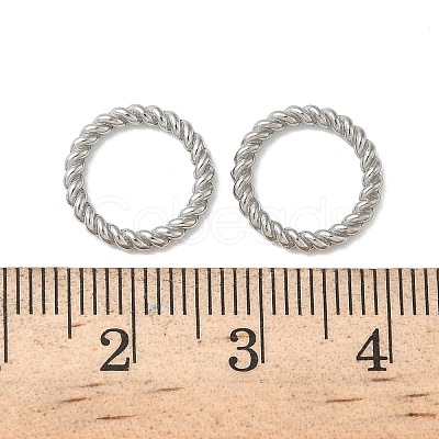 304 Stainless Steel Twisted Ring Linking Rings STAS-L300-005D-P-1