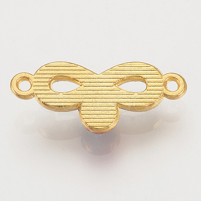 Alloy Rhinestone Links connectors ALRI-S170-31G-1