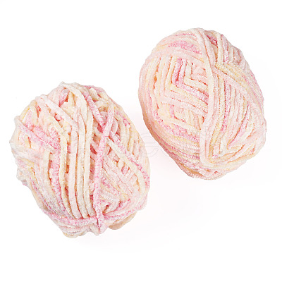 2 Skeins Polyester Yarn for Knitting & Crochet OCOR-TA0003-09A-1