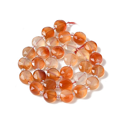 Natural Flower Agate Bead Strands G-NH0013-A01-01-1