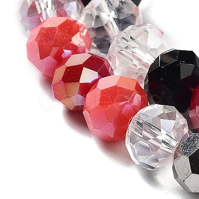 Glass Beads Strands EGLA-A034-M8mm-14-1
