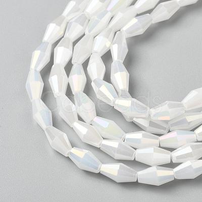 Imitation Jade Glass Beads GLAA-P001-08A-01-1
