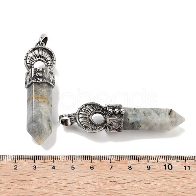 Natural Labradorite Pointed Big Pendants G-Q163-02AS-07-1