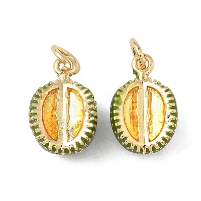 Brass Enamel Pendants KK-L256-44G-04-1