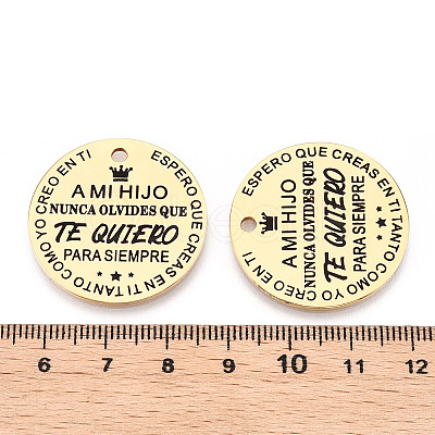 201 Stainless Steel Pendants LS-STAS-T064-37G-22-1