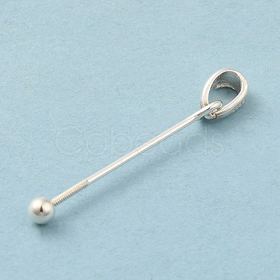 925 Sterling Silver Pendant Bails STER-P048-01C-S-1
