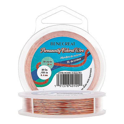 Round Craft Copper Wire CWIR-BC0001-0.4mm-RG-1