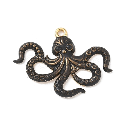 304 Stainless Steel Enamel Pendants STAS-Q119-19G-02-1