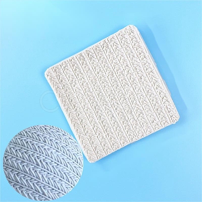 Sweater Texture Design Food Grade Silicone Molds DIY-K032-30-1